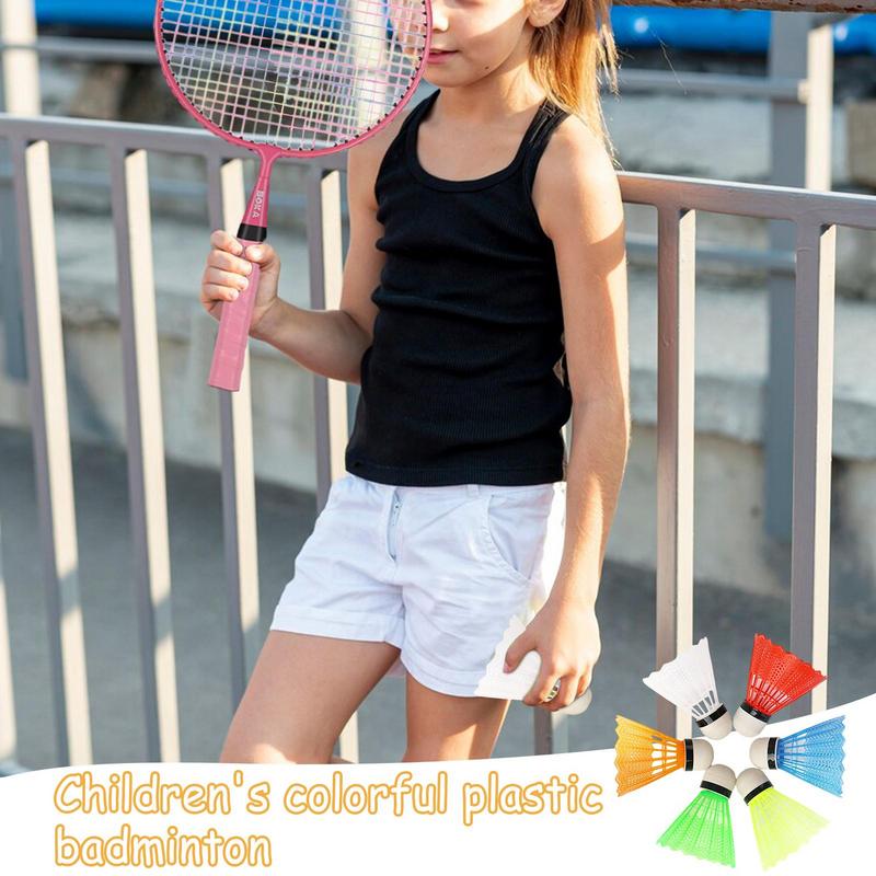 Badminton Youth - カラフルな屋外バドミントンシャトルコックセット、若者向け、バドミントンボール、トレーニングゲーム、シャトルロックセット