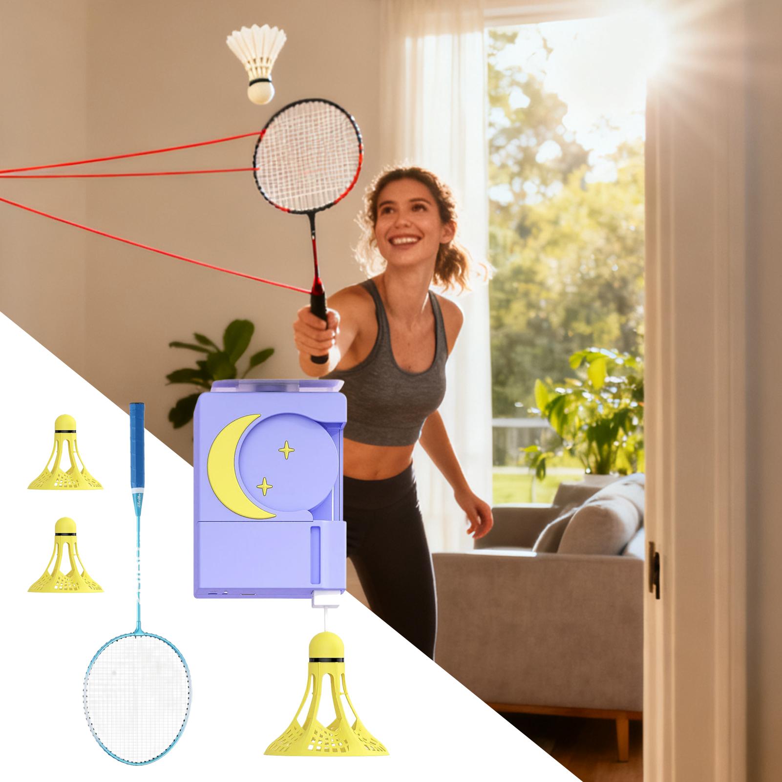 Badminton Youth - リバウンド粘着リモートバドミントン練習バドミントントレーナー弾性コード付きソロトレーニングツール機器男性子供青少年用