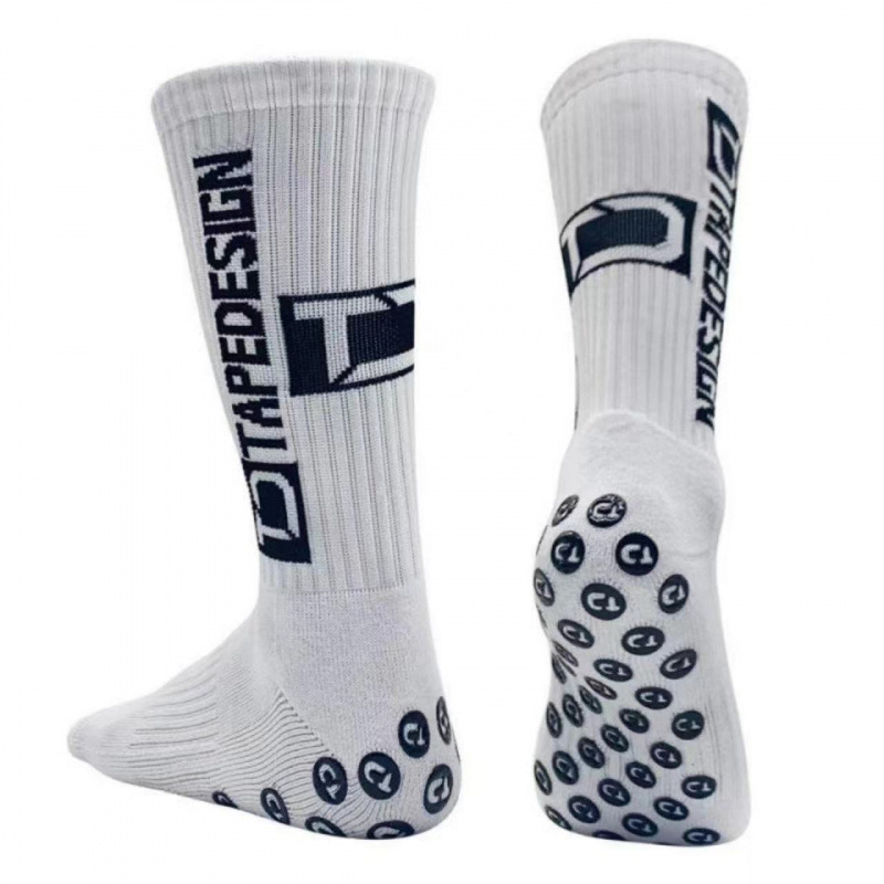 Ankle Support Badminton - 1 ペア滑り止めサッカーソックス男性女性ノンスリップサッカーバスケットボールテニススポーツソックスグリップサイクリング乗馬ソックス 38-46
