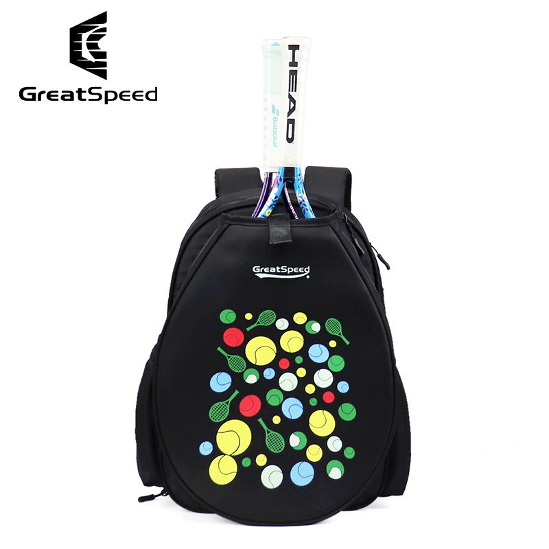 Badminton Youth - GreatSpeed テニスとバドミントン用デュアルスポーツバックパック ユニセックス 大人/青少年用 2パック スポーツ用品用ショルダーバッグ