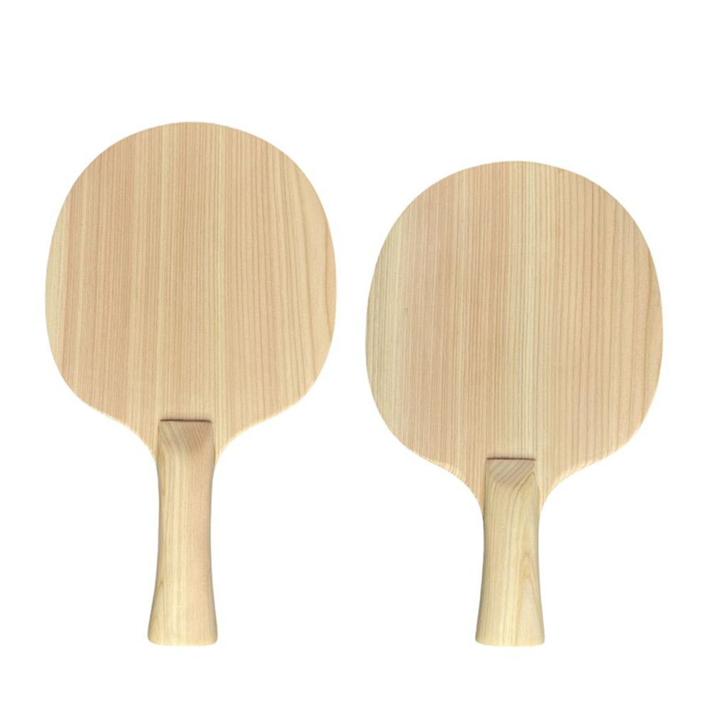 Badminton Single - 単層ヒノキ無垢材卓球ブレード 8mm ピンポンブレード FL CS ソフト弾性