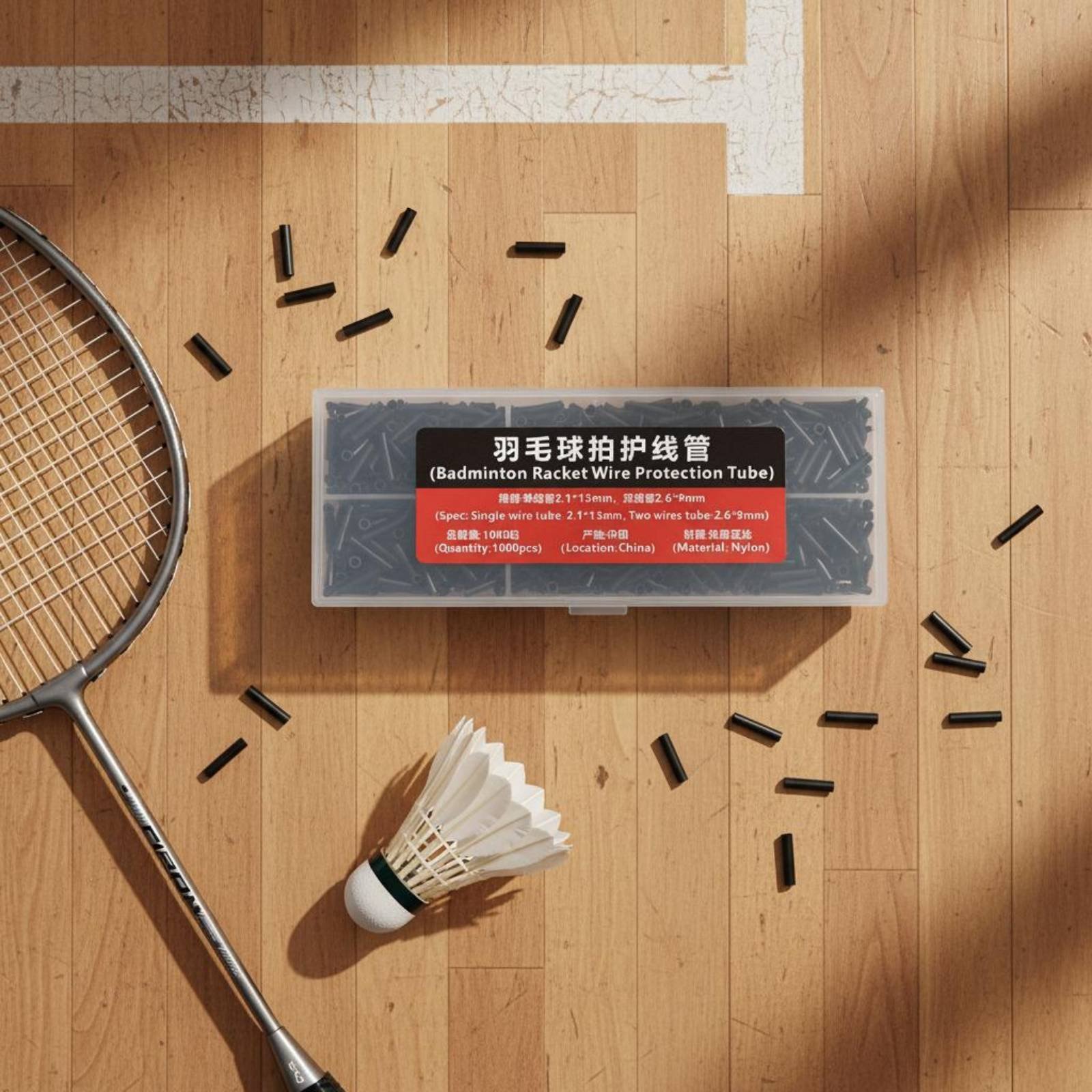 Badminton Racket - 1000 個シングルダブルワイヤーグロメットキット高品質ナイロンバドミントンラケットグロメットセットバドミントンラケットアイレットキットポータブル