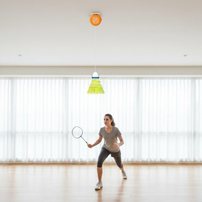 自動格納式バドミントンソロトレーナー リバウンド練習ツール  - Badminton Single のレビューと価格