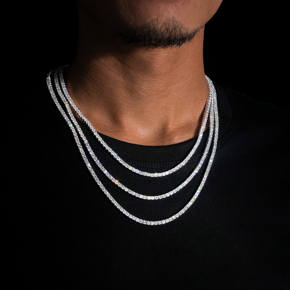 ESKEEM真鍮製2/3/4/5mmモアッサナイトテニスチェ - Badminton Vs Tennis のレビューと価格