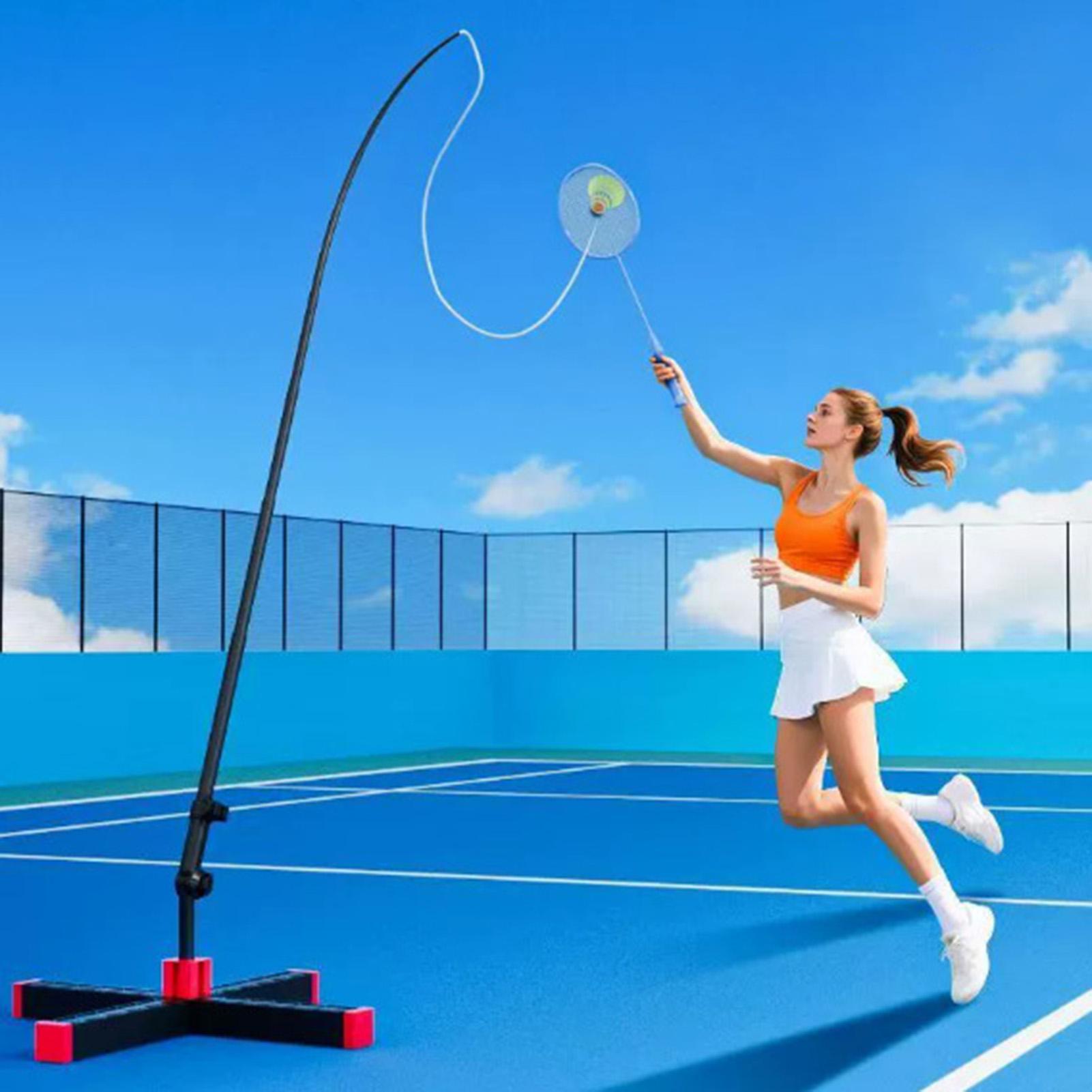 バドミントンシングルトレーニング補助具 ポータブル折りたたみ - Badminton Single のレビューと価格
