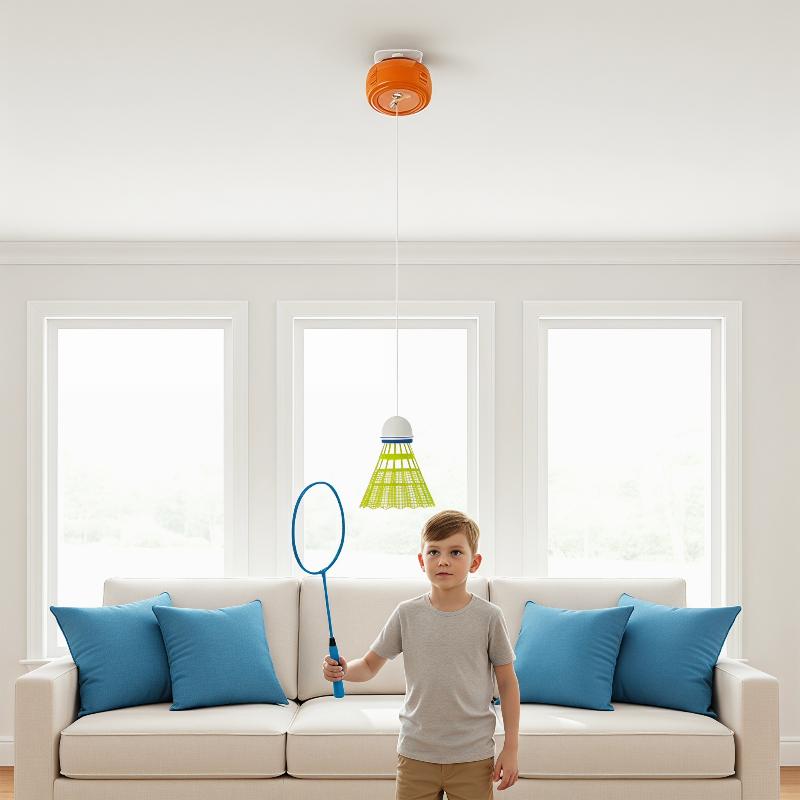 自動格納式バドミントントレーナー、ソロ練習用リバウンダー、調 - Badminton Single のレビューと価格