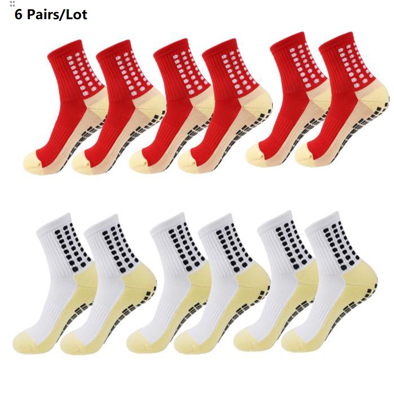 1 ペア/6 ペアサッカーソックスメンズスポーツソックスノン - Ankle Support Badminton のレビューと価格