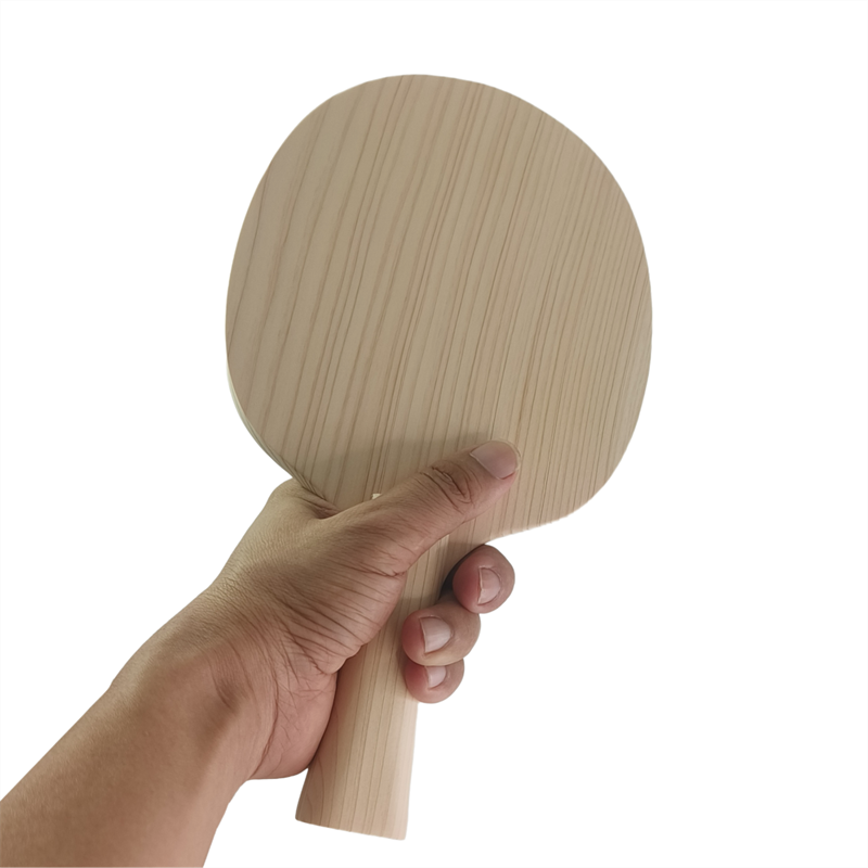 単層ヒノキ無垢材卓球ブレード 8mm ピンポンブレード FL - Badminton Single のレビューと価格