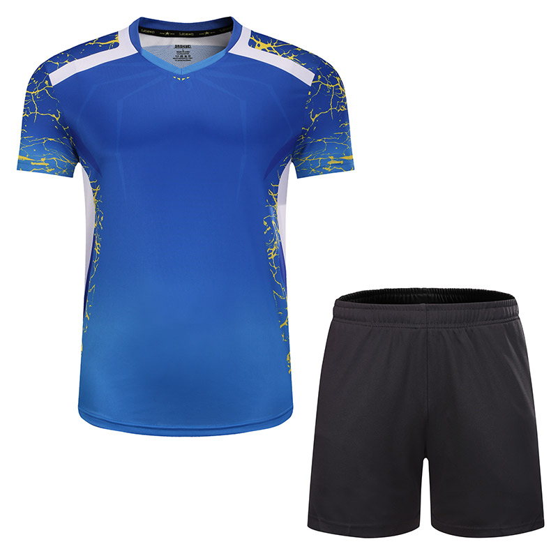 男性と女性のためのテニスTシャツ,トレーニングユニフォーム, - Badminton Youth のレビューと価格