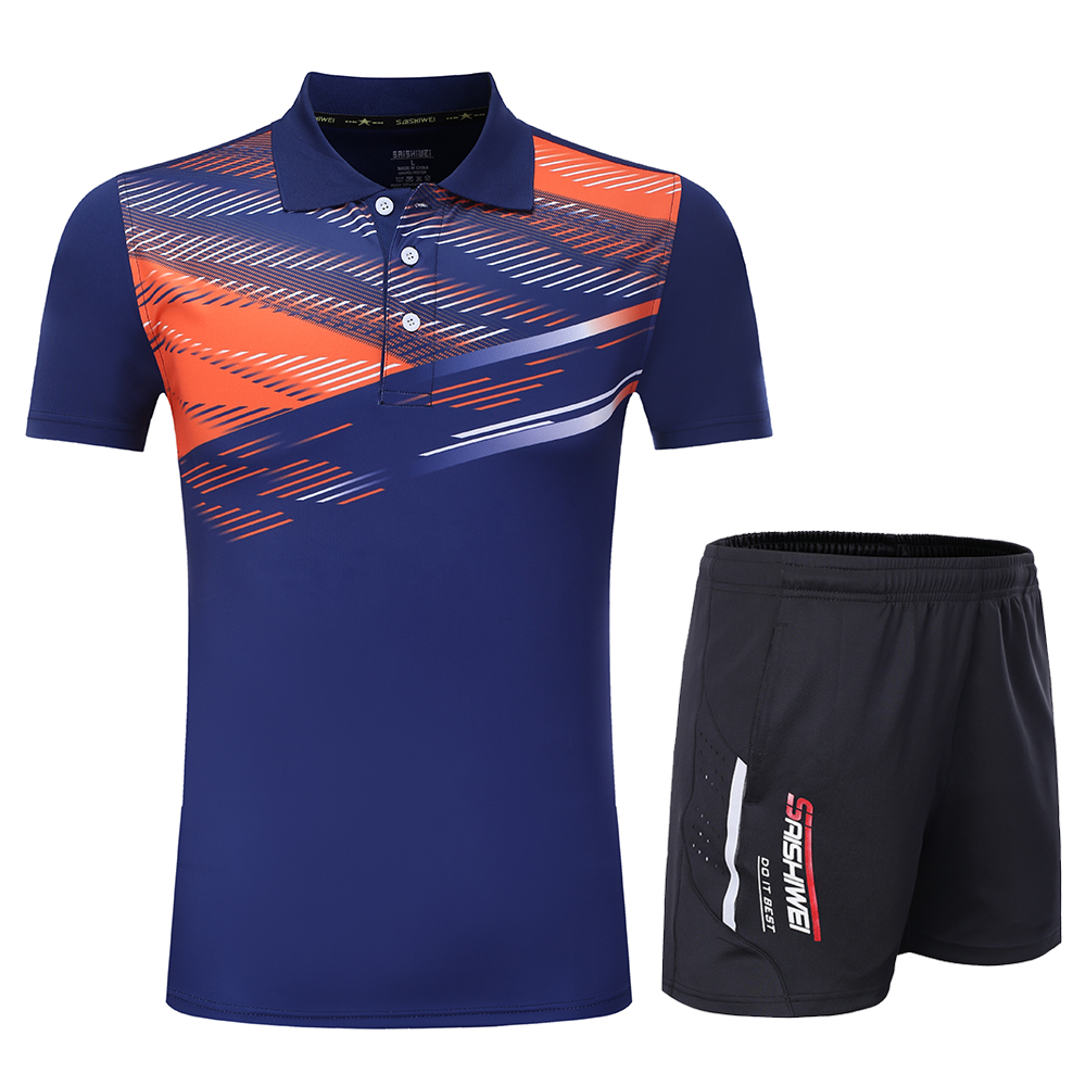 男性と女性のためのテニスTシャツ,トレーニングユニフォーム, - Badminton Youth のレビューと価格