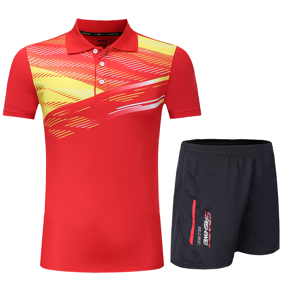 男性と女性のためのテニスTシャツ,トレーニングユニフォーム, - Badminton Youth のレビューと価格